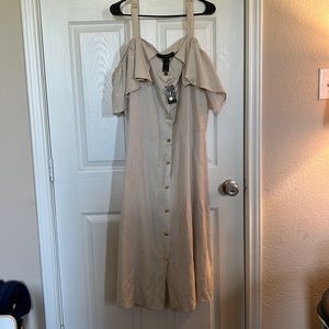 Ashley Stewart Natural linen dress
